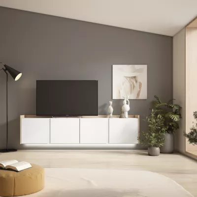 Mueble TV suspendido con luces LED