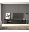 Meuble TV avec lumières LED style industriel