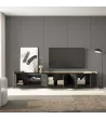 Mueble TV con luces LED estilo industrial
