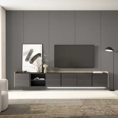 Mueble TV suspendido y con luces LED