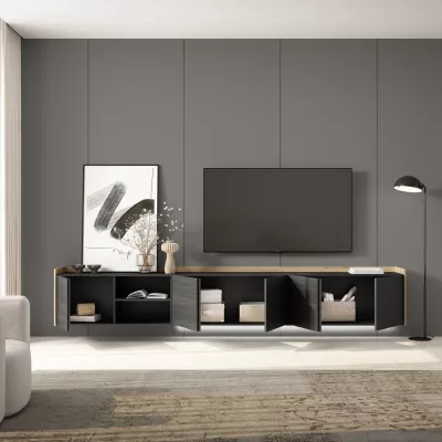 Mueble TV suspendido y con luces LED