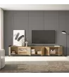 Meuble TV avec lumières LED industriel