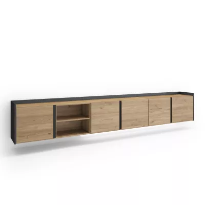 Meuble TV suspendu avec éclairage LED