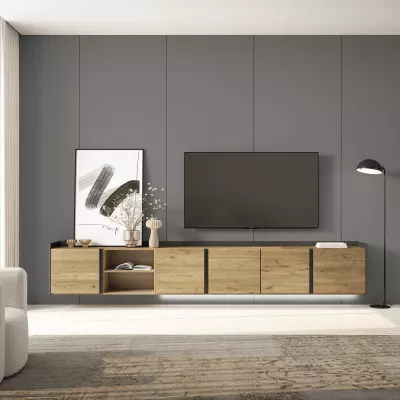 Mueble TV suspendido y con luces LED