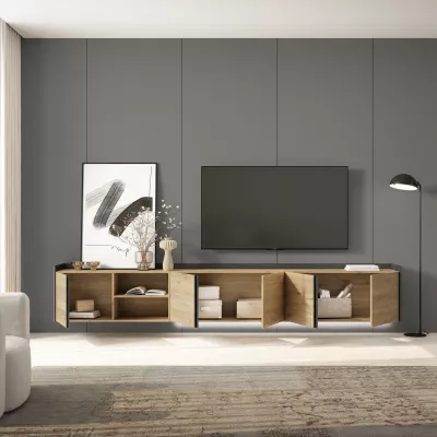 Meuble TV suspendu avec éclairage LED