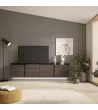Mueble TV con suspensión y luces LED