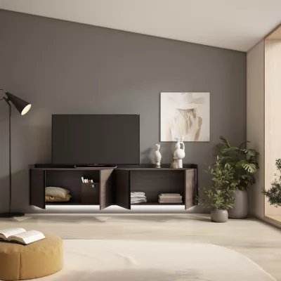 Mueble TV con suspensión y luces LED