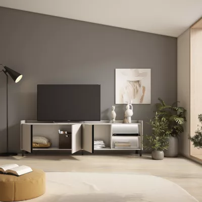 Mueble TV con luces LED industrial