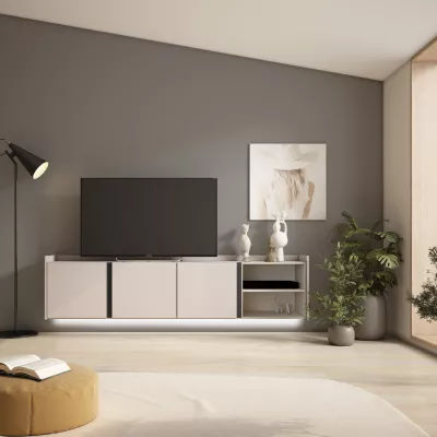 Mueble TV con suspensión y luces LED