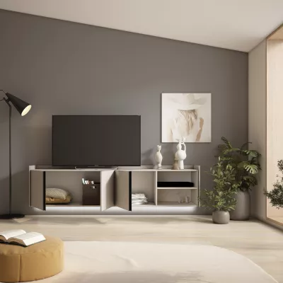 Meuble TV suspendu avec éclairage LED