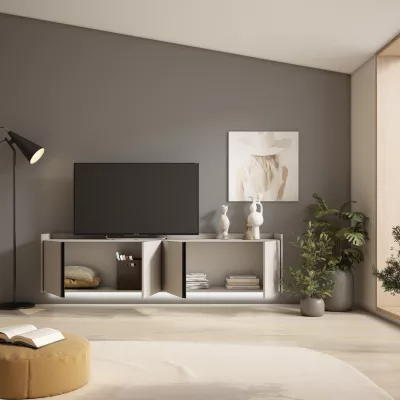 Mueble TV suspendido y con luces LED