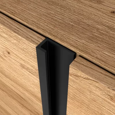 Mueble TV con chimenea eléctrica y luces LED estilo industrial