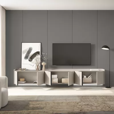 Meuble TV suspendu avec éclairage LED