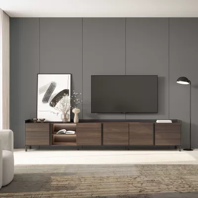 Mueble TV con LED estilo industrial