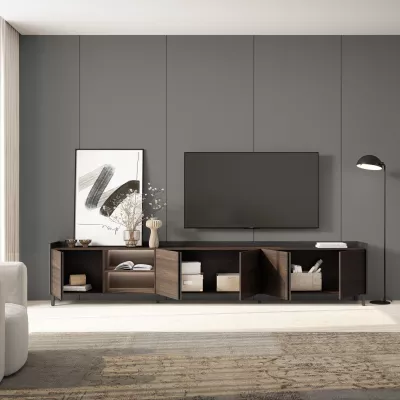 Mueble TV con LED estilo industrial