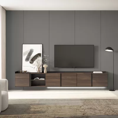 Mueble TV suspendido y con luces LED