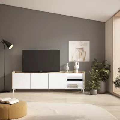 Mueble TV con LED estilo industrial