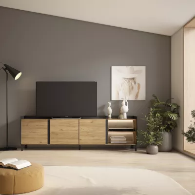 Meuble TV avec LED style industriel