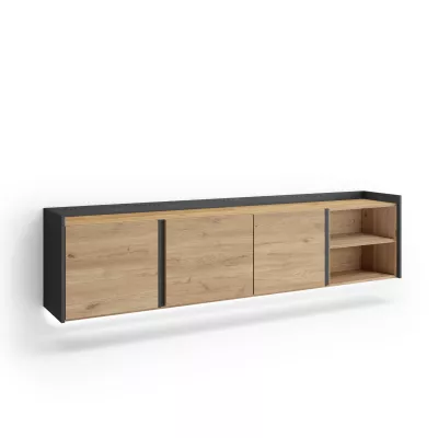 Mueble TV suspendido y luces LED