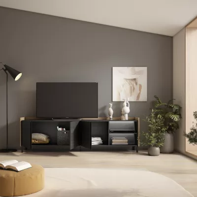 Meuble TV avec LED design industriel