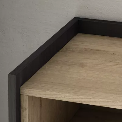 Meuble TV avec cheminée électrique et lumières LED