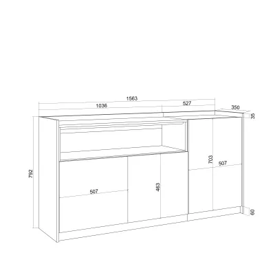 Buffet salon et cuisine| Skraut Home