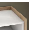 Buffet avec cheminée électrique et lumières LED